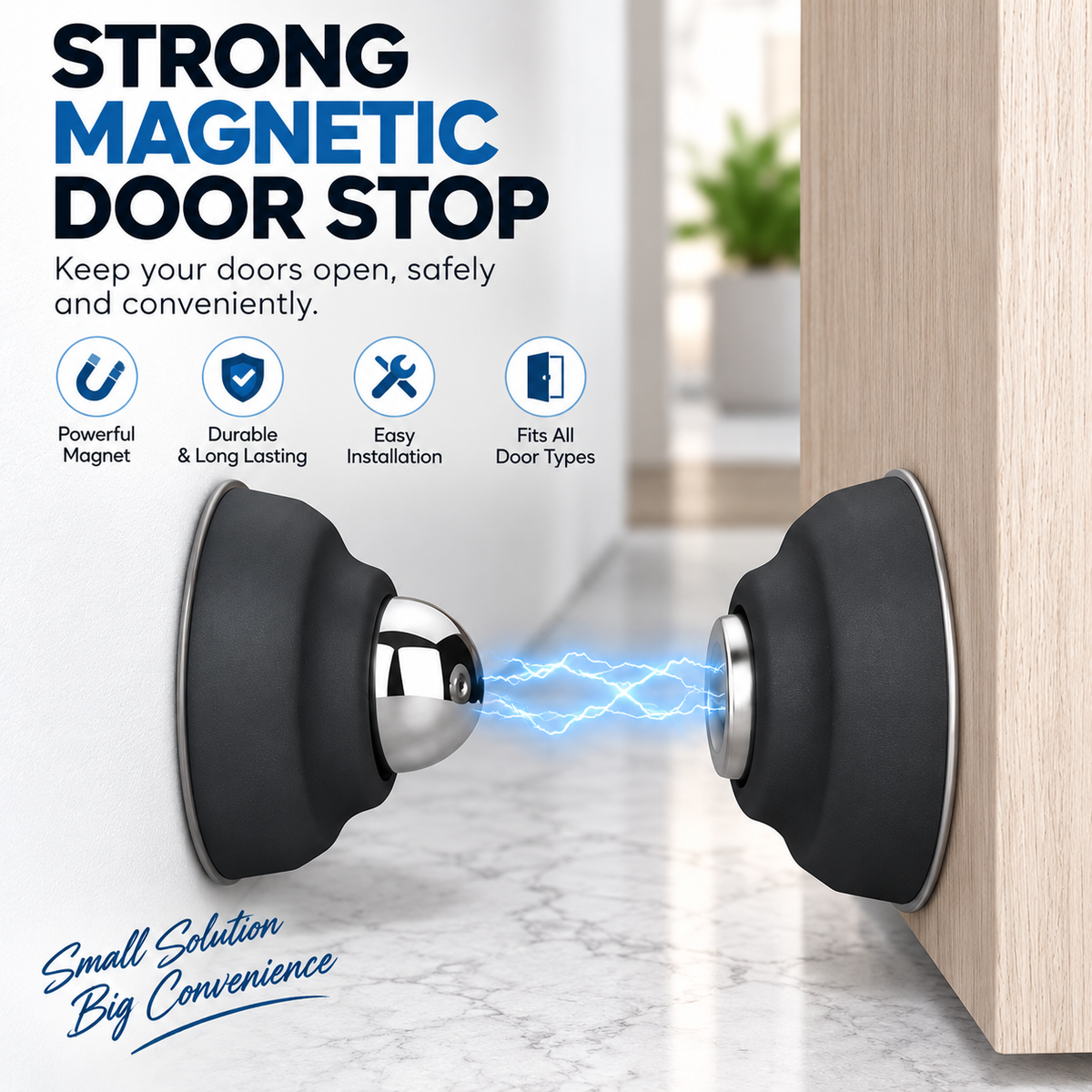 2 pairs Magnetic Door Stopper