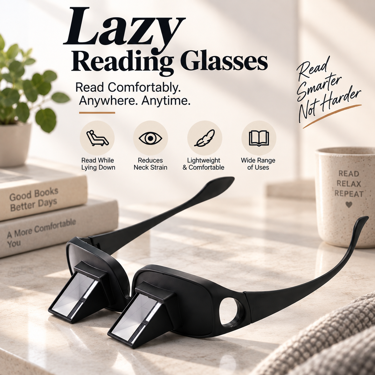Lazzy reading glasses